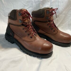 Red Wing 2347 BRNR XP 6-Inch Waterproof Safety Toe Brown Boots Women Size 9 B